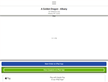 Tablet Screenshot of goldendragonalbany.com